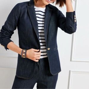 Talbots- Refined Denim Modern Blazer
